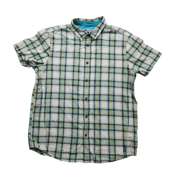 Other - Prana Shirt Mens Small Plaid Organic Cotton Short Sleeve Hiking Outdoor